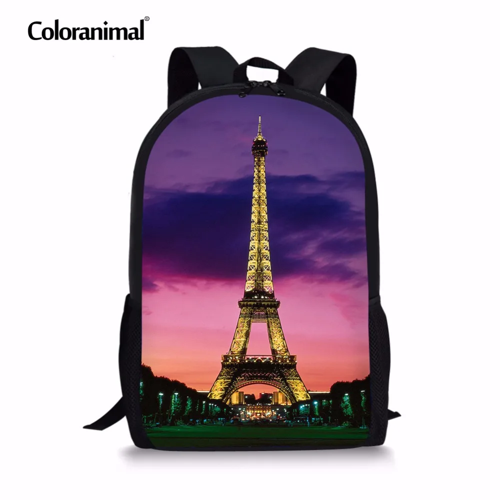 Coloranimal Eiffel Tower Children Mochilas Shoulder Backpack School Bags for Teenager Girl Boy 3D Printed Pupils Student Bookbag
Coloranimal Eiffel Tower Children Mochilas Shoulder Backpack School Bags for Teenager Girl Boy 3D Printed Pupils Student Bookbag