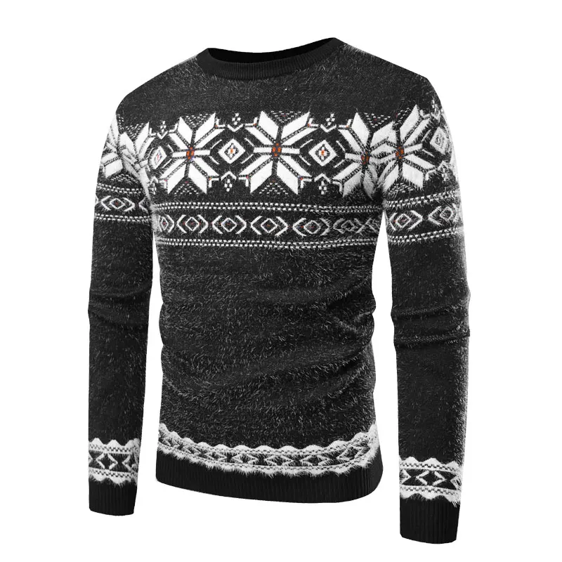 Men's Christmas Snow Floral Surround Pattern Sweaters Regular fit Pullover Mans Clothes 2018 Long Sleeve Sweaters for Male
Men's Christmas Snow Floral Surround Pattern Sweaters Regular fit Pullover Mans Clothes 2018 Long Sleeve Sweaters for Male