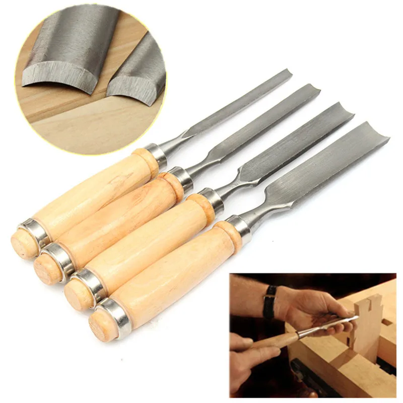 4Pcs Craft Woodcut Woodcarve Gouge Woodwork Sculpture Chisel Wood Carve Chip Carpentry Art Artist Carpenter Mortise
4Pcs Craft Woodcut Woodcarve Gouge Woodwork Sculpture Chisel Wood Carve Chip Carpentry Art Artist Carpenter Mortise