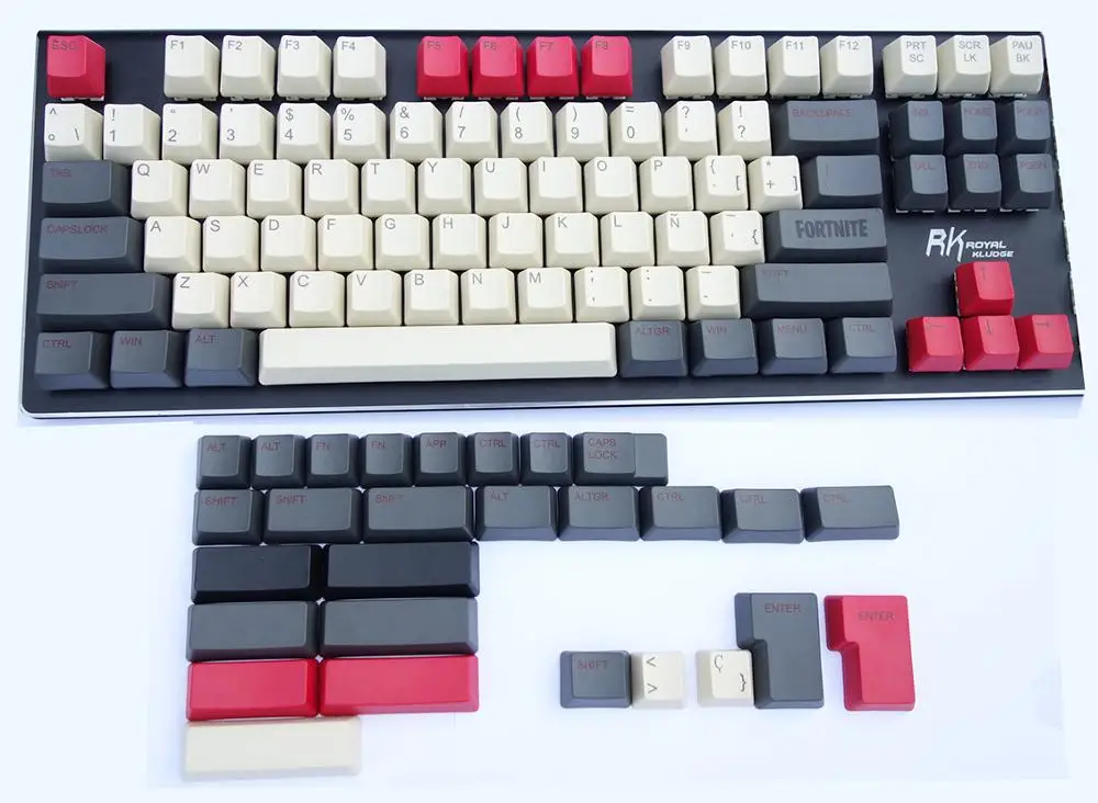 87 Keycaps European ISO-ES ANSI Layout OEM PBT Dye-sublimation Keyset for Cherry MX Swithches of Mechanical Keyboard
87 Keycaps European ISO-ES ANSI Layout OEM PBT Dye-sublimation Keyset for Cherry MX Swithches of Mechanical Keyboard