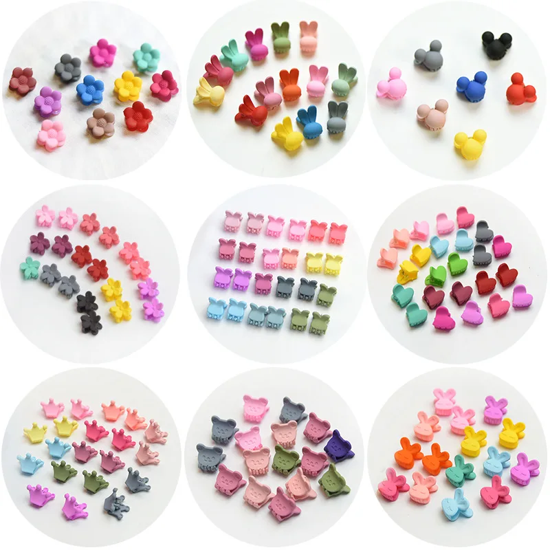 50Pcs/Set Cartoon Shape Mini Hair Clips Multi Candy Color Small Hair Claws For Kids Girls Rabbit Ears Hairpins Hair Accessories
50Pcs/Set Cartoon Shape Mini Hair Clips Multi Candy Color Small Hair Claws For Kids Girls Rabbit Ears Hairpins Hair Accessories
