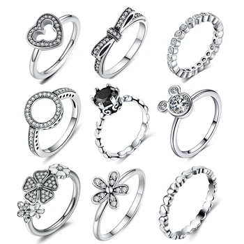 Cuteeco Hight Quality Silver Color 22 Styles Stackable Pan Finger Ring For Women Original Ring Engagement Jewelry Gifts
Cuteeco Hight Quality Silver Color 22 Styles Stackable Pan Finger Ring For Women Original Ring Engagement Jewelry Gifts