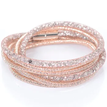 Miasol Crystal Bracelets Mesh Chain With Full Resin Crystal Magnetic Double Wrap Bracelet For Kim Kardashian Women Jewelry
Miasol Crystal Bracelets Mesh Chain With Full Resin Crystal Magnetic Double Wrap Bracelet For Kim Kardashian Women Jewelry