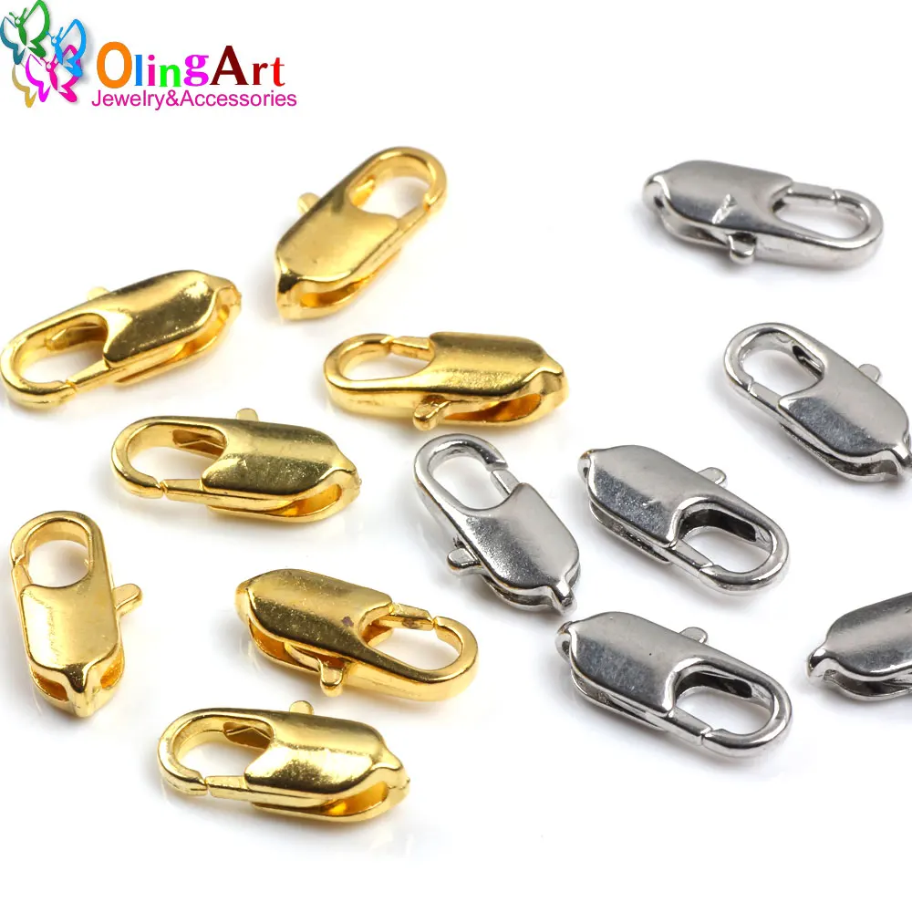 OlingArt 14mm 24PCS/lot Sale Copper Lobster clasp Screw Clasps DIY Necklace Bracelet Jewelry making Silver-color/Golden
OlingArt 14mm 24PCS/lot Sale Copper Lobster clasp Screw Clasps DIY Necklace Bracelet Jewelry making Silver-color/Golden
