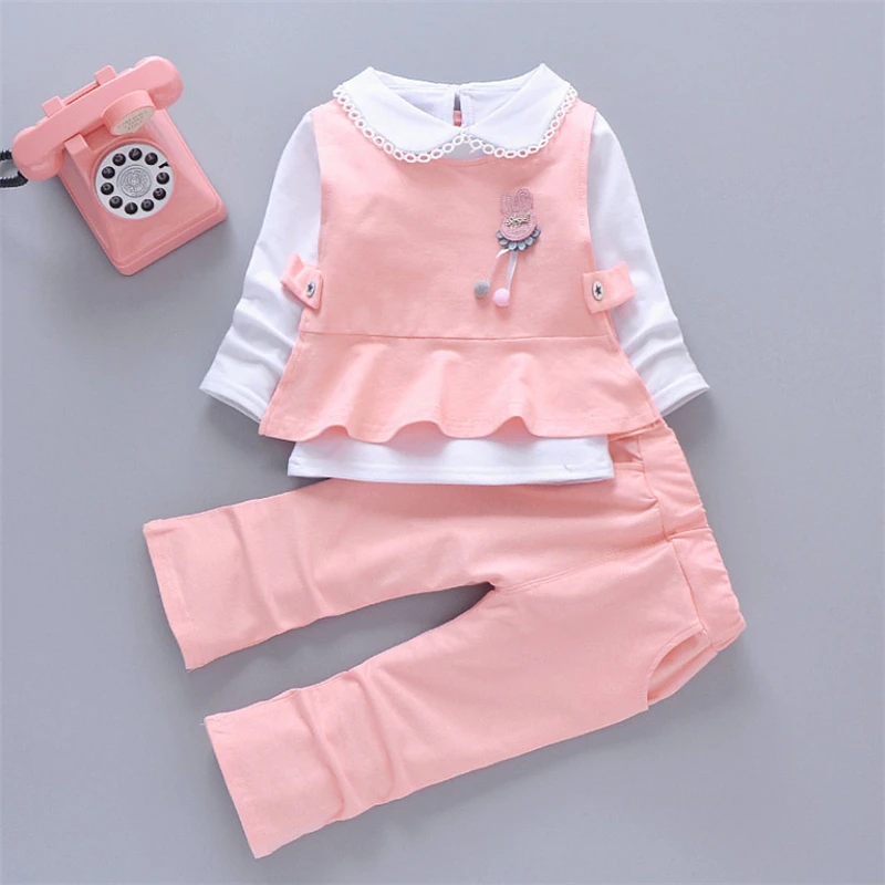 Retail Children's Clothing T-shirt & Vest & Bottom Girl's Set Fall Clothes Baby Girl 3 Pieces Sets
Retail Children's Clothing T-shirt & Vest & Bottom Girl's Set Fall Clothes Baby Girl 3 Pieces Sets