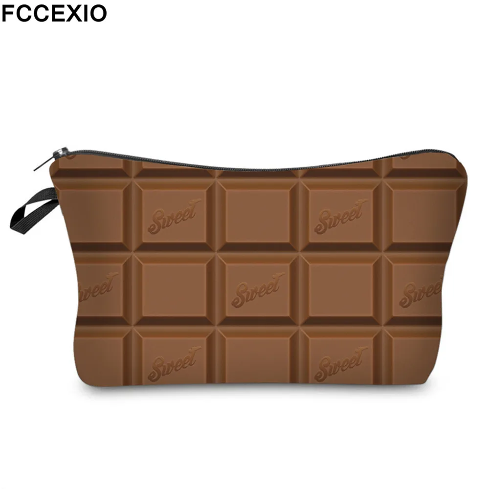 FCCEXIO New 3D Print Makeup Bags With Chocolate Pattern Cute Cosmetics Pouchs For Travel Ladies Pouch Women Cosmetic Bag 08
FCCEXIO New 3D Print Makeup Bags With Chocolate Pattern Cute Cosmetics Pouchs For Travel Ladies Pouch Women Cosmetic Bag 08