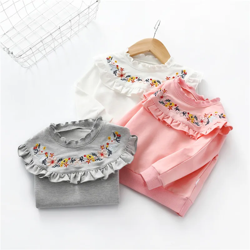 Baby Girls Fashion Long Sleeve Soft Cotton Clothing Cute Tops Kids Children Embroidery Floral Patchwork Autumn High Quality Tops
Baby Girls Fashion Long Sleeve Soft Cotton Clothing Cute Tops Kids Children Embroidery Floral Patchwork Autumn High Quality Tops