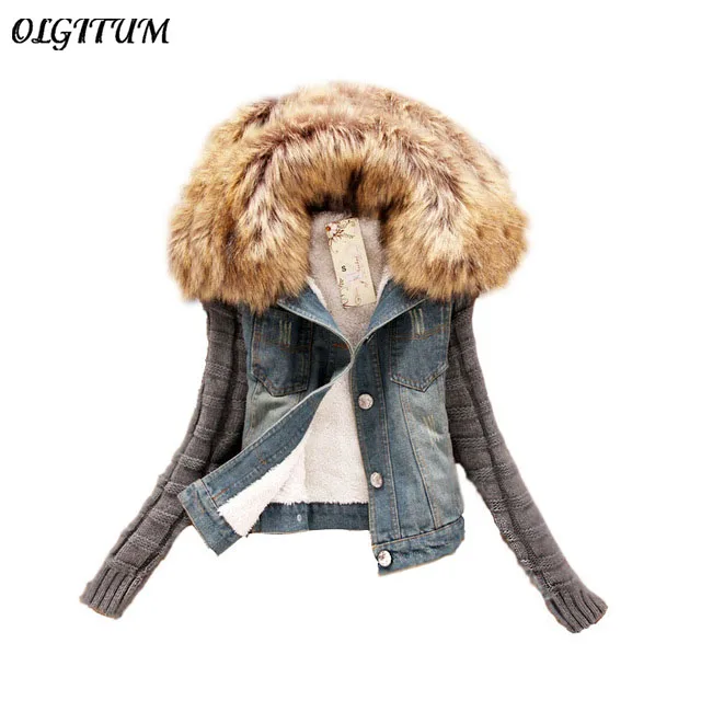 2019 Women Spring Autumn Short Denim Jacket plus size Women Winter Slim Yarn Large Fur Collar Lamb Cotton Denim Jeans Outerwear
2019 Women Spring Autumn Short Denim Jacket plus size Women Winter Slim Yarn Large Fur Collar Lamb Cotton Denim Jeans Outerwear