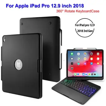 For iPad Pro 12.9 2018 Rotating English Bluetooth Keyboard Case 7 Colors Backlight Keyboards with Leather Hard Case Tablet Cover
For iPad Pro 12.9 2018 Rotating English Bluetooth Keyboard Case 7 Colors Backlight Keyboards with Leather Hard Case Tablet Cover