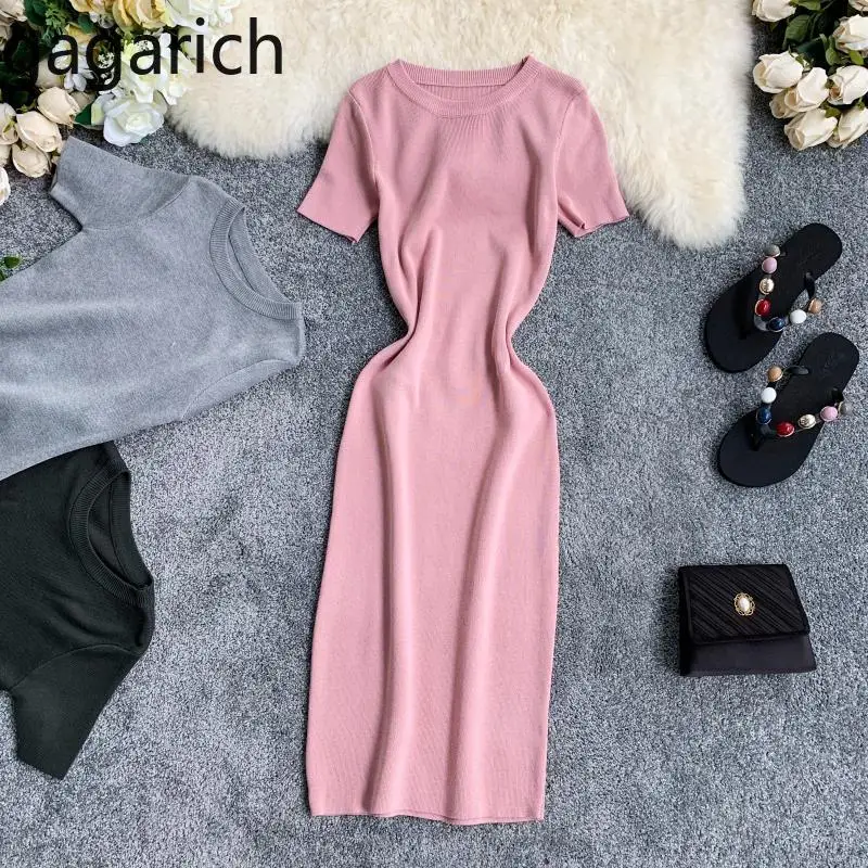 Gagarich Women Dress Summer Short Sleeve Solid Stretch O-neck Casual Dresses 2019 Elegant Vestidos Verano
Gagarich Women Dress Summer Short Sleeve Solid Stretch O-neck Casual Dresses 2019 Elegant Vestidos Verano