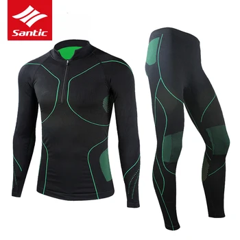 Santic Winter Cycling Set Men Long Sleeve Warm Cycling Base Layer Jersey Set Seamless Thermal Underwear Cycling Skinsuit Clothes
Santic Winter Cycling Set Men Long Sleeve Warm Cycling Base Layer Jersey Set Seamless Thermal Underwear Cycling Skinsuit Clothes