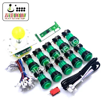 DIY Arcade Games Replacement Part Kits LED USB Encoder Board PC 2/4/8 Way Joystick Wire Push Buttons Switch Cables - Green Sets
DIY Arcade Games Replacement Part Kits LED USB Encoder Board PC 2/4/8 Way Joystick Wire Push Buttons Switch Cables - Green Sets