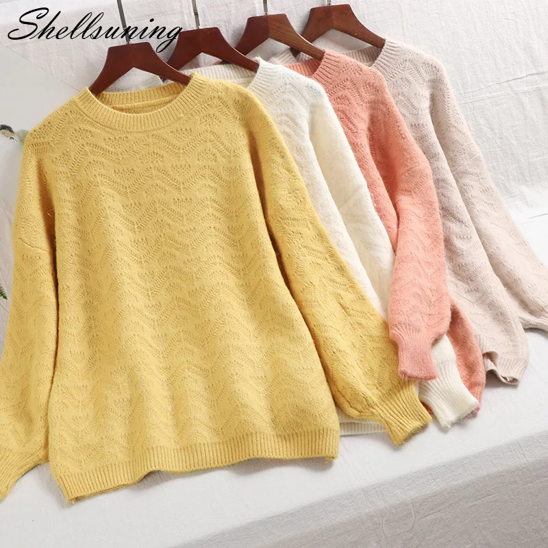 Shellsuning Pull Femme 2019 Winter Autumn Wave Pattern Knitted Cashmere Sweater Women Lantern Sleeve Soft Thicken Pullovers
Shellsuning Pull Femme 2019 Winter Autumn Wave Pattern Knitted Cashmere Sweater Women Lantern Sleeve Soft Thicken Pullovers