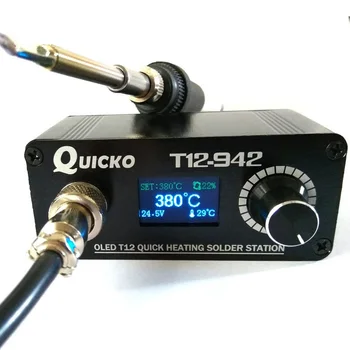 New Version T12-942 Electronic Soldering Iron Station T12-K Digital Heating Soldering Iron Welding Iron STC OLED QUICKO
New Version T12-942 Electronic Soldering Iron Station T12-K Digital Heating Soldering Iron Welding Iron STC OLED QUICKO