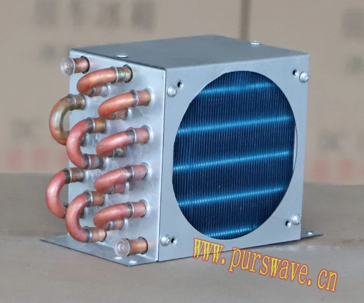 FN4x5x130 PURSWAVE Mini condenser evaporator 9.52mm copper tube aluminum fin heat exchanger with 1pc12V24V220V120*120mm fan
FN4x5x130 PURSWAVE Mini condenser evaporator 9.52mm copper tube aluminum fin heat exchanger with 1pc12V24V220V120*120mm fan
