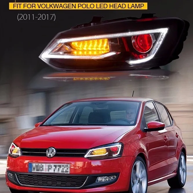 VLAND manufacturer Car head lamp for Polo LED Headlight 2011 2017 Head light with moving turn signal xenon HID projector lens
VLAND manufacturer Car head lamp for Polo LED Headlight 2011 2017 Head light with moving turn signal xenon HID projector lens
