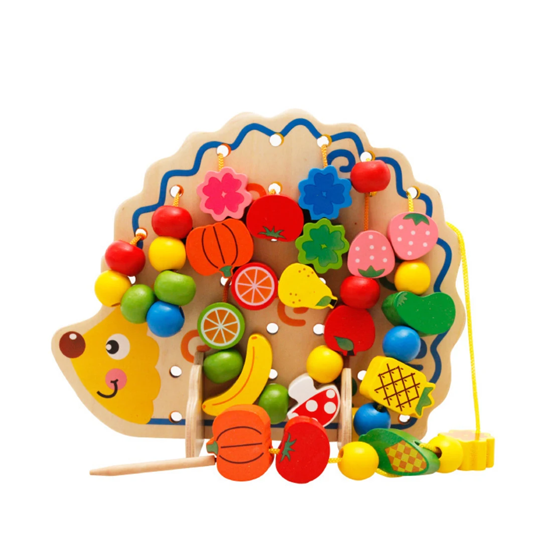 Hedgehog Shape Fruit Beads Wooden Building Early Educational Puzzle Toys For Children
Hedgehog Shape Fruit Beads Wooden Building Early Educational Puzzle Toys For Children