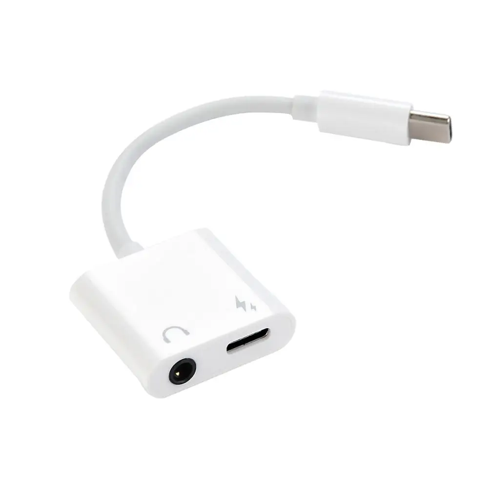 2 in 1 OTG Type C To 3.5mm Earphone Adapter White Type-C Charger For Phone Audio Cable Headphone Charger USB C 3.0 Converter
2 in 1 OTG Type C To 3.5mm Earphone Adapter White Type-C Charger For Phone Audio Cable Headphone Charger USB C 3.0 Converter