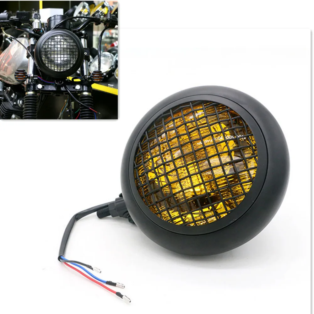 5.75'' Motorcycle Headlight Hi/Lo Beam 60W For Harley Honda Yamaha Suzuki Kawasaki Chopper Bobber Cafe Racer Touring Custom Moto
5.75'' Motorcycle Headlight Hi/Lo Beam 60W For Harley Honda Yamaha Suzuki Kawasaki Chopper Bobber Cafe Racer Touring Custom Moto