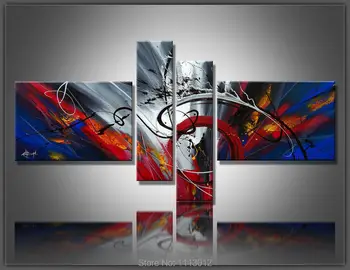 Hot Modern Abstract Line Letter Red Peacock Flower Oil Painting On Canvas 4 Panel Art Set Home Wall Decorative For Living Room
Hot Modern Abstract Line Letter Red Peacock Flower Oil Painting On Canvas 4 Panel Art Set Home Wall Decorative For Living Room