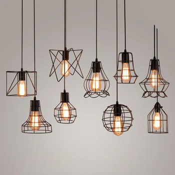 American Village Creative Art Restaurant Bar Counter Retro Industrial Wind Chandelier Warehouse Garment Shop Small Iron Cage led
American Village Creative Art Restaurant Bar Counter Retro Industrial Wind Chandelier Warehouse Garment Shop Small Iron Cage led
