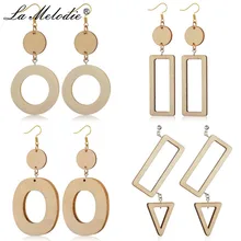 New DIY Handmade Geometric Natural Wood Dangles Earring For Women Ethnic African Round Triangle Wooden Long Drop Earrings Female
New DIY Handmade Geometric Natural Wood Dangles Earring For Women Ethnic African Round Triangle Wooden Long Drop Earrings Female