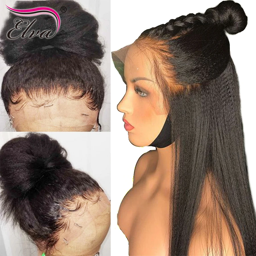 Yaki Straight Full Lace Wig With Baby Hair Glueless Full Lace Human Hair Wigs Brazilian Remy Elva Hair Wig Pre Plucked Hailine
Yaki Straight Full Lace Wig With Baby Hair Glueless Full Lace Human Hair Wigs Brazilian Remy Elva Hair Wig Pre Plucked Hailine