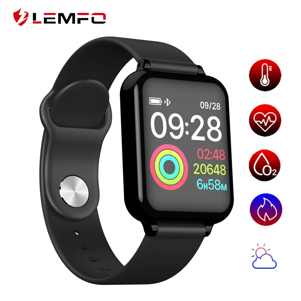 LEMFO b57 Smart Watch Blood Pressure Heart Rate Monitor IP67 Waterproof Sport Fitness Trakcer Watch Men Women Smartwatch
LEMFO b57 Smart Watch Blood Pressure Heart Rate Monitor IP67 Waterproof Sport Fitness Trakcer Watch Men Women Smartwatch