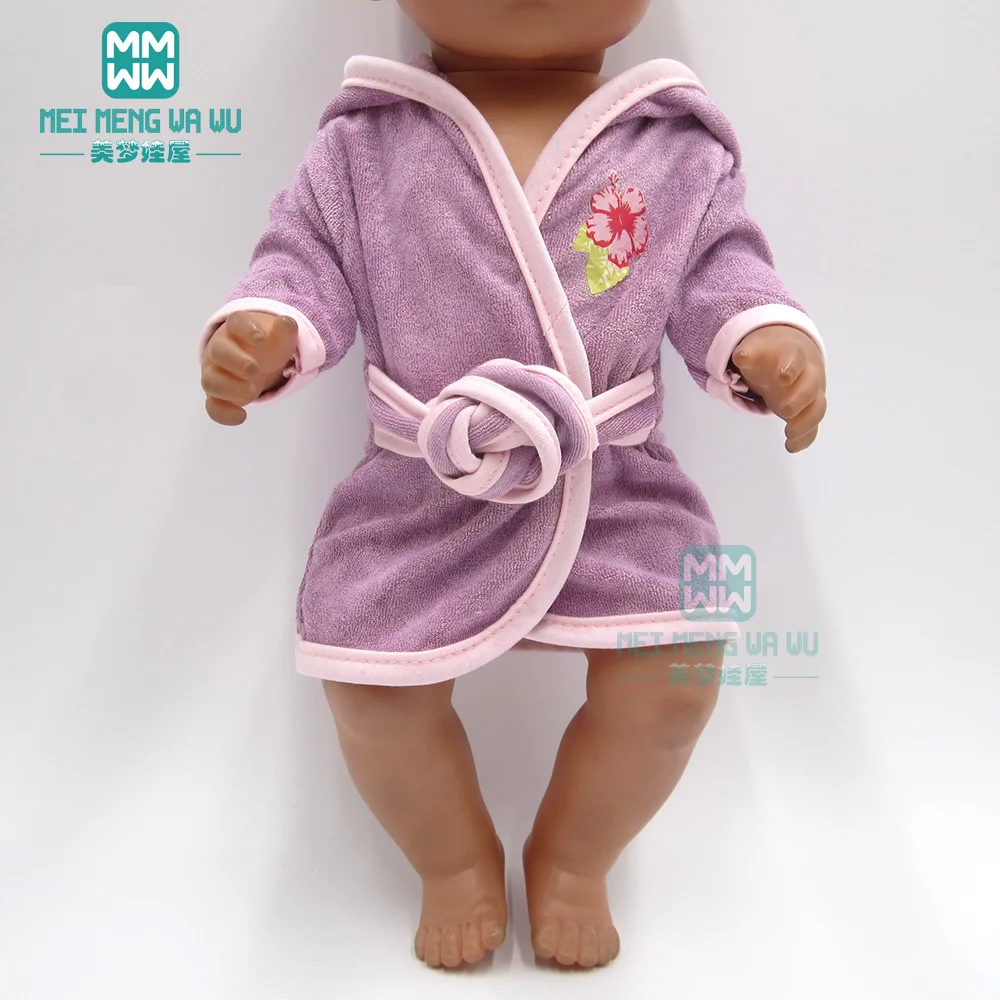 Clothes for doll fit 43cm baby new born doll and American doll Purple pajamas, bathing, casual skirt
Clothes for doll fit 43cm baby new born doll and American doll Purple pajamas, bathing, casual skirt