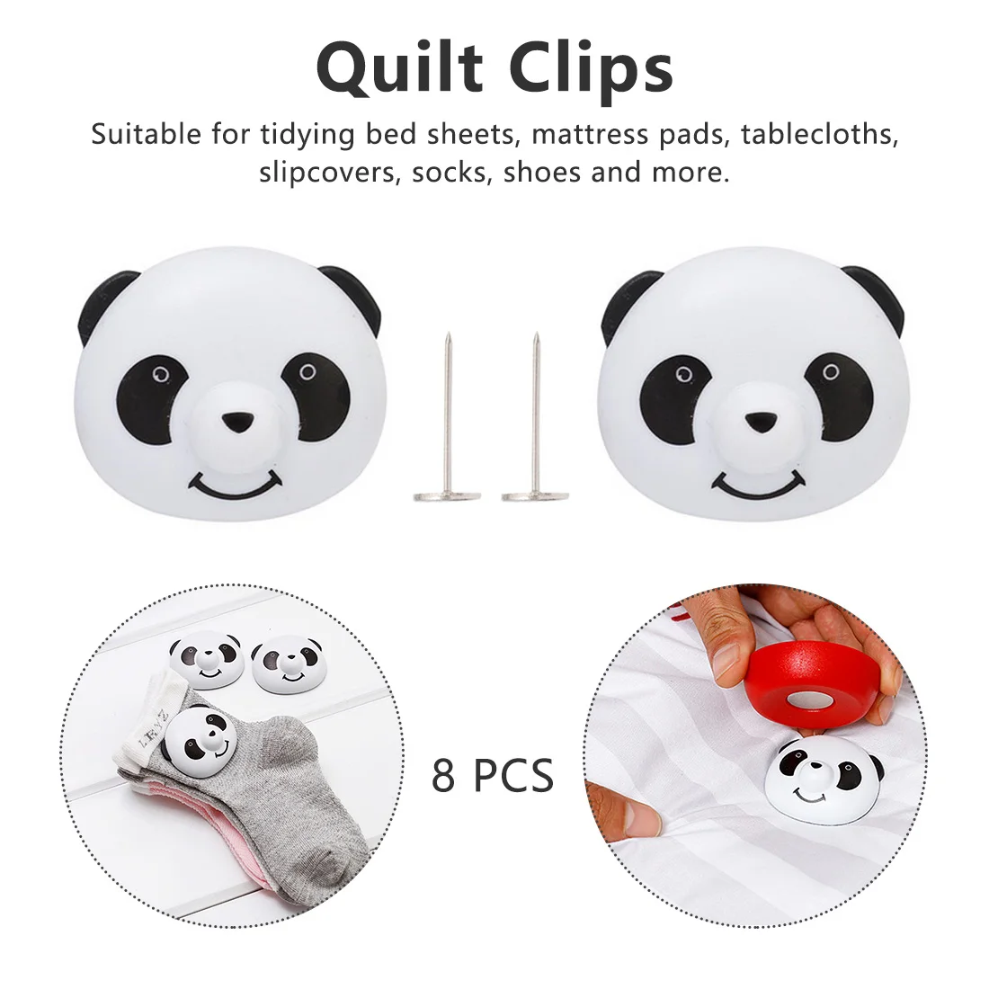 8pcs Fixer Clip Clothing Pegs Quilt Clip holder Panda Buckle Bed Sheet Non-Slip Quilt Cover Magnetic Anti-Move Buckle
8pcs Fixer Clip Clothing Pegs Quilt Clip holder Panda Buckle Bed Sheet Non-Slip Quilt Cover Magnetic Anti-Move Buckle