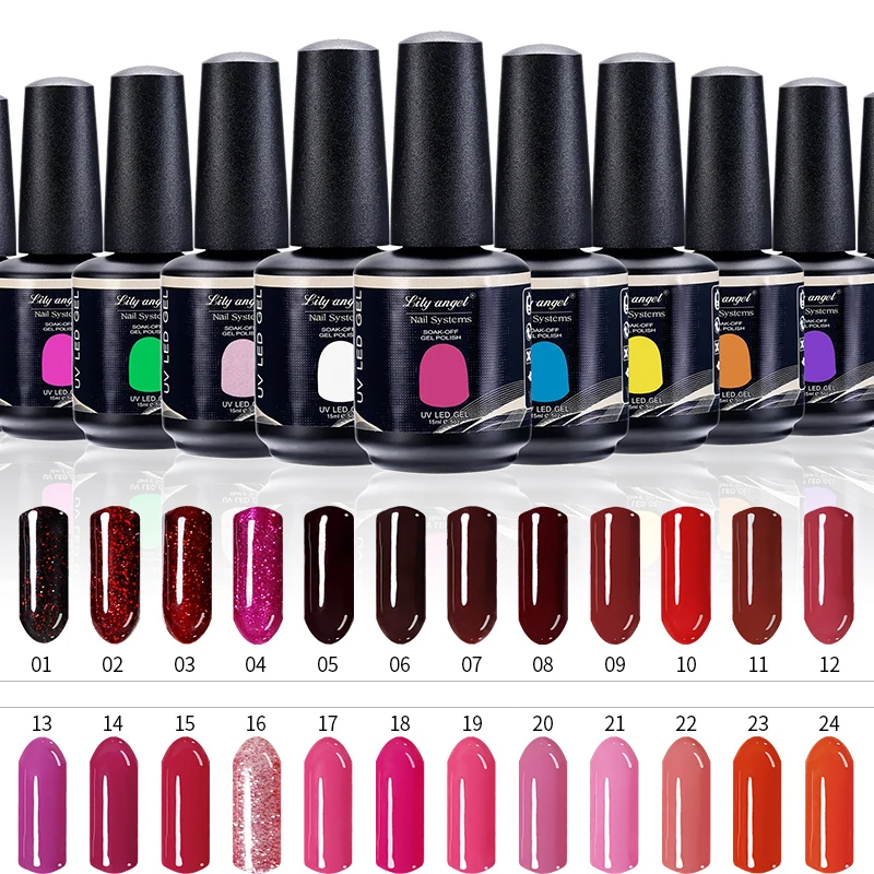 Lily angel 6pcs/set 15ml 90 Gorgeous Colors Available UV Lamp Soak Off UV Gel Nail Polish Vernish Semi Permanent Gel Polish
Lily angel 6pcs/set 15ml 90 Gorgeous Colors Available UV Lamp Soak Off UV Gel Nail Polish Vernish Semi Permanent Gel Polish