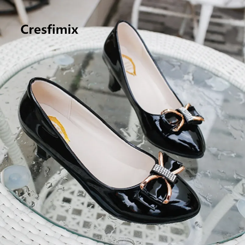 Cresfimix Women Fashion Sweet Comfortable Black Pu Leather Office High Heel Shoes Lady Cute Shoes Mujer Tacones Altos C3420
Cresfimix Women Fashion Sweet Comfortable Black Pu Leather Office High Heel Shoes Lady Cute Shoes Mujer Tacones Altos C3420