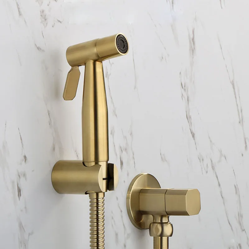 Bidet Faucets Wall Brushed Gold Cold Water Toilet Corner Valve Handheld Hygienic Shower Head Wash Car Pet Sprayer Airbrush Taps
Bidet Faucets Wall Brushed Gold Cold Water Toilet Corner Valve Handheld Hygienic Shower Head Wash Car Pet Sprayer Airbrush Taps