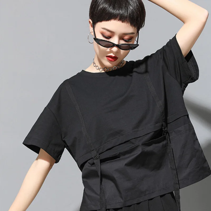 LANMREM 2019 New Summer Fashion Women Clothes Ribbons Round Neck Short Sleeves Pullover Short T-shirt WG94201L
LANMREM 2019 New Summer Fashion Women Clothes Ribbons Round Neck Short Sleeves Pullover Short T-shirt WG94201L