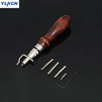 5-in-1 grooving tool Multi-function groover Trencher Blanking cut Edger Tools For Leather Working Leather Craft
5-in-1 grooving tool Multi-function groover Trencher Blanking cut Edger Tools For Leather Working Leather Craft