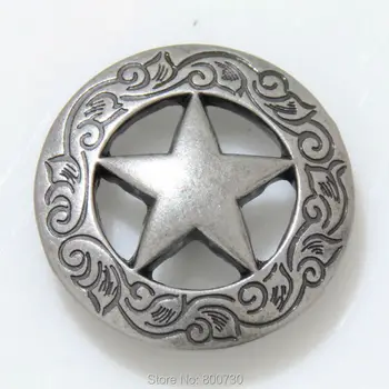 (KB202) Lot of 30pc 1-1/8'' Western Texas Star Saddlery Button Leathercraft Antique-Silver
(KB202) Lot of 30pc 1-1/8'' Western Texas Star Saddlery Button Leathercraft Antique-Silver