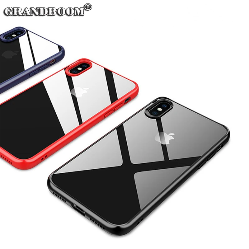100pcs Shockproof Hard Acrylic + Back Soft TPU Bumper Case For iPhone XS Max XR X 8 7 Plus Corner Protection Clear Thin Cover
100pcs Shockproof Hard Acrylic + Back Soft TPU Bumper Case For iPhone XS Max XR X 8 7 Plus Corner Protection Clear Thin Cover