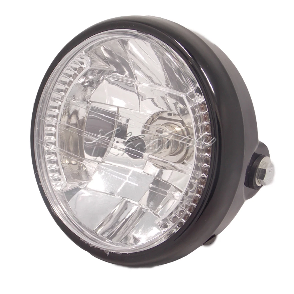 7'' Motorcycle Headlight H4 35W Halogen Bulb with LED Angel Eye Turn Signal Light Motorbike Metric Cruiser Chopper Cafe Racer
7'' Motorcycle Headlight H4 35W Halogen Bulb with LED Angel Eye Turn Signal Light Motorbike Metric Cruiser Chopper Cafe Racer
