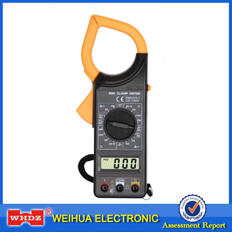 WHDZ DT266 Digital Current Clamp Meter Buzzer Data Hold Non-contact Multimeter Voltmeter Ohmmeter Ammeter Ohmmeter Volt AC DC
WHDZ DT266 Digital Current Clamp Meter Buzzer Data Hold Non-contact Multimeter Voltmeter Ohmmeter Ammeter Ohmmeter Volt AC DC