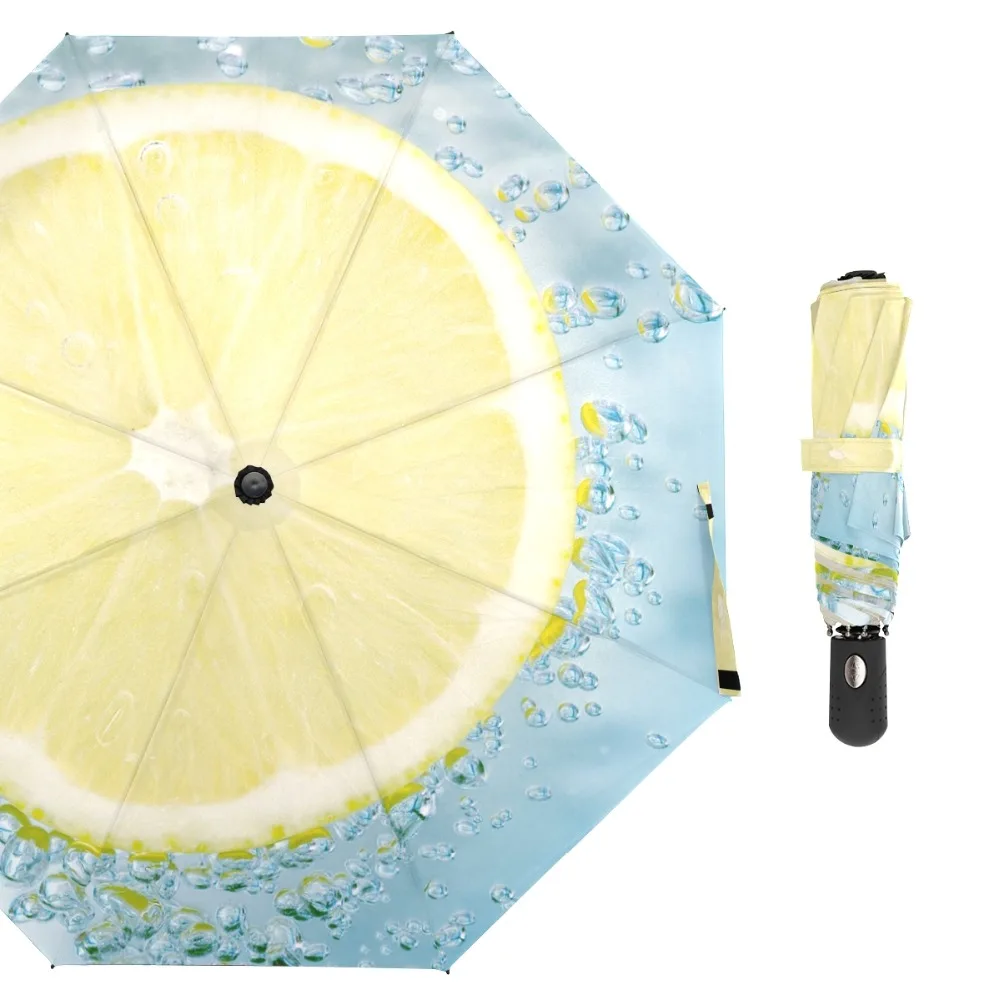 Susino Lemon Windproof Umbrellas Fully-automatic Open Metal Pongee Compact Auto Open CLose Three-folding Umbrella For Men
Susino Lemon Windproof Umbrellas Fully-automatic Open Metal Pongee Compact Auto Open CLose Three-folding Umbrella For Men