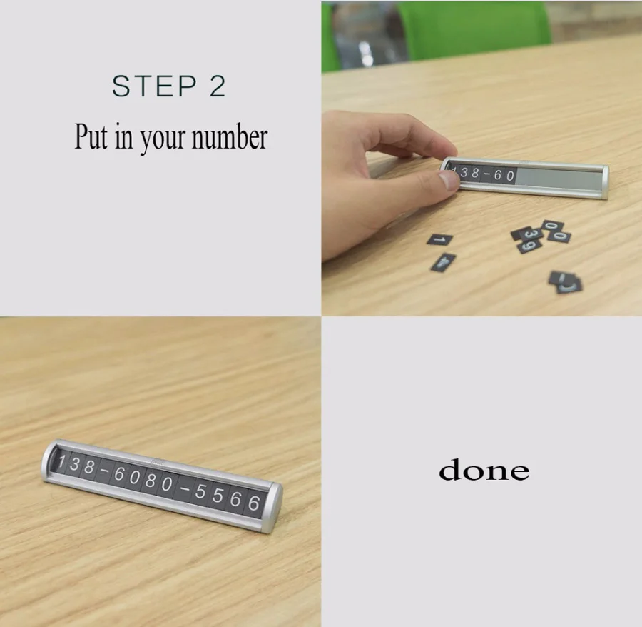 Xiaomi GUILDFORD Stop Sign Car Parking Card Stop Sign For Car Move Phone Number Card Creative Stereo Reverse Invisible D5 (4)