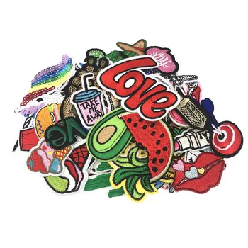 30Pcs/lot Randomly Mixed Iron On Patches for Clothing Cartoon Fruit Food Letters Embroidery Patch DIY Sewing Accessories parches
30Pcs/lot Randomly Mixed Iron On Patches for Clothing Cartoon Fruit Food Letters Embroidery Patch DIY Sewing Accessories parches