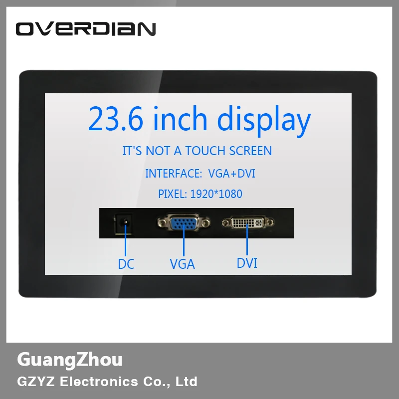 23.6" VGA/DVI Connector Industrial Control Monitoring Non-touch Machines Metal Shell Lcd Monitor1920*1080 Buckle Fixed
23.6" VGA/DVI Connector Industrial Control Monitoring Non-touch Machines Metal Shell Lcd Monitor1920*1080 Buckle Fixed
