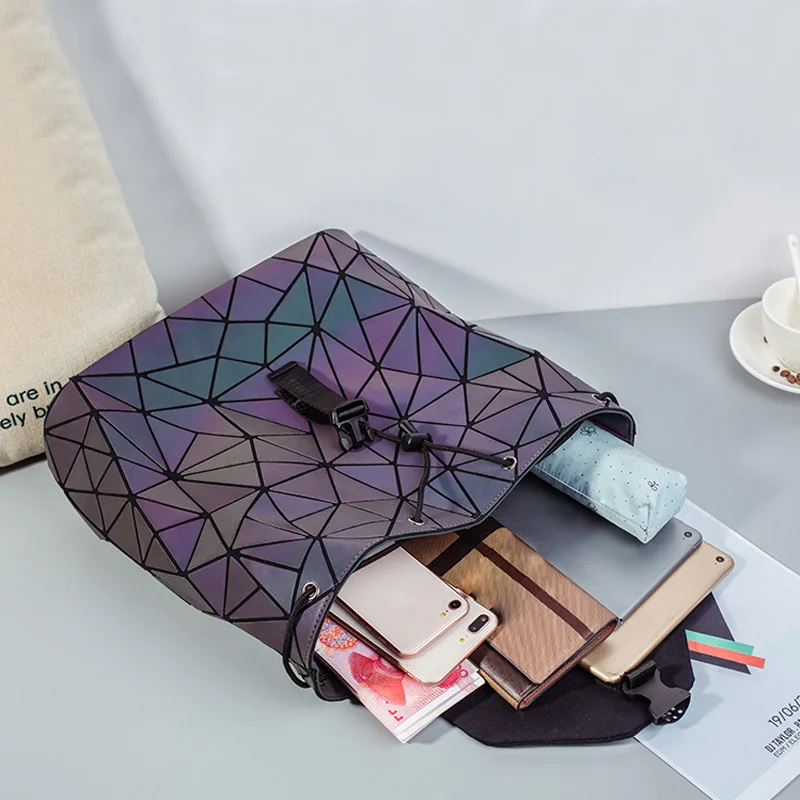 Geometric Lumnious Backpacks for Women HTB1lWP2XoCF3KVjSZJnq6znHFXaz - Geometric Lumnious Backpacks for Women