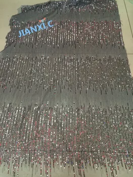 top Quality Tulle Lace fabric nice looking yaking-120952 sequins African French Lace Fabric
top Quality Tulle Lace fabric nice looking yaking-120952 sequins African French Lace Fabric