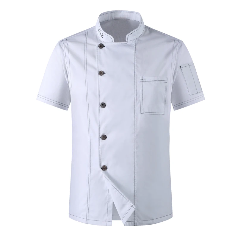 Denim overalls short-sleeved chef male summer thin section breathable wine hotel restaurant chef uniforms
Denim overalls short-sleeved chef male summer thin section breathable wine hotel restaurant chef uniforms