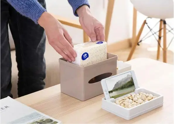 1SET Home Kitchen Plastic Tissue Box Napkin Holder Case Simple Stylish with Storage Box OK 0676
1SET Home Kitchen Plastic Tissue Box Napkin Holder Case Simple Stylish with Storage Box OK 0676