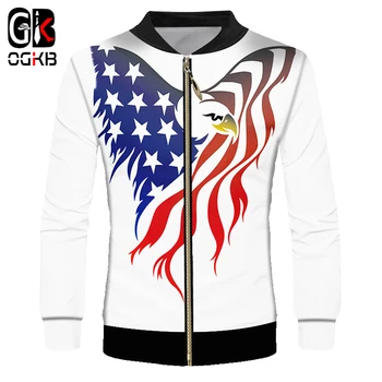 OGKB 2018 New Novelty 3d Printed American Flag Eagle Jacket Man/women Causal Hiphop Harajuku Minimalist White Coat Long Sleeve
OGKB 2018 New Novelty 3d Printed American Flag Eagle Jacket Man/women Causal Hiphop Harajuku Minimalist White Coat Long Sleeve