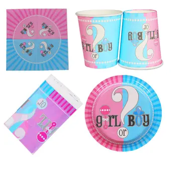 97pcs/lot Gender Reveal Disposable Tableware Set Boy or Girl Pink Blue Party Paper Cup Plate Gender Reveal Tableware Supplies
97pcs/lot Gender Reveal Disposable Tableware Set Boy or Girl Pink Blue Party Paper Cup Plate Gender Reveal Tableware Supplies