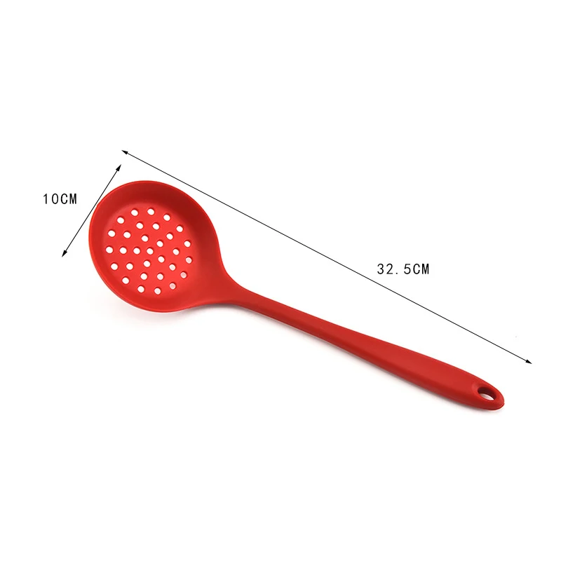 Silicone Colander High Temperature Resistant Skimmer Spoon with Long Handle Kitchen Supplies TN88
Silicone Colander High Temperature Resistant Skimmer Spoon with Long Handle Kitchen Supplies TN88